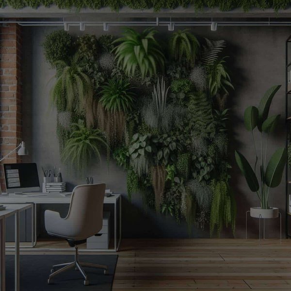 Quelles plantes choisir pour un jardin vertical intérieur dans un espace de travail ?