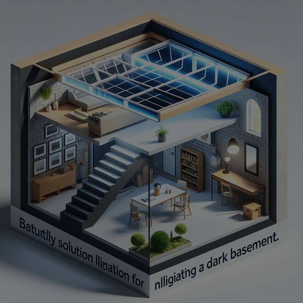 Quelle est la meilleure solution pour éclairer naturellement un sous-sol sombre ?