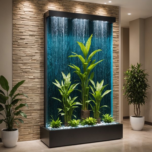 Quels sont les avantages d'un mur d'eau intérieur pour améliorer l'humidité de l'air?